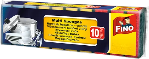 Губки для посуды Fino 10 шт.