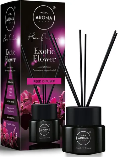Aroma Home. Экзотический цветок, Ароматический диффузор, Black Series, 100ml