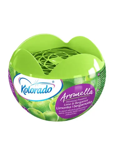 Aromella Освежитель воздуха гелевый Лайм/Бергамот, 150г., Kolorado