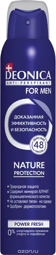 Deonica Дезодорант спрей Nature Protection for Men, 200 мл