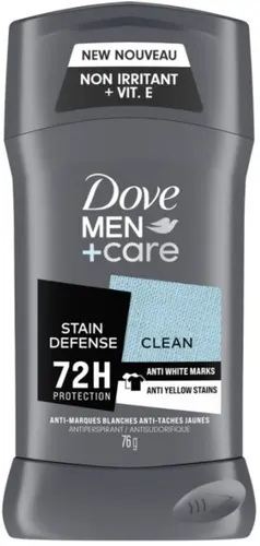 Dove Men+Care Stain Defense Clean Антиперспирант-стик 76г