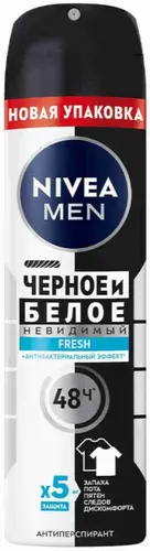 Nivea Men Черное и Белое Невидимый Fresh Антиперспирант-спрей 150 мл