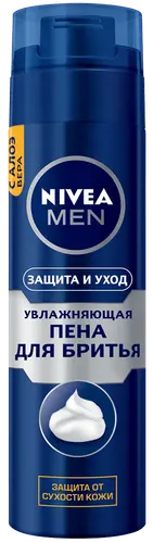 Nivea Men Увлажняющая пена для бритья Защита и уход, 200 мл