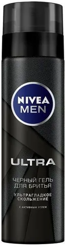 Nivea Men Черный гель для бритья Ultra, 200 мл