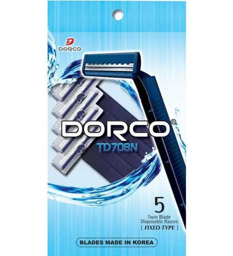 Dorco TD-708 Одноразовые станки для бритья с 2 лезвиями 5шт.