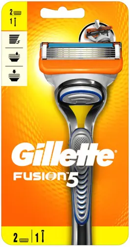 Gillette Fusion5 Мужская Бритва с 5 лезвиями c 2 кассетами
