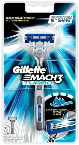 Gillette Mach3 Turbo Мужская Бритва с 3 лезвиями