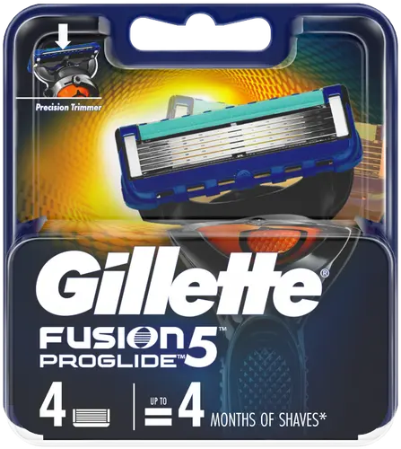 Gillette Сменные кассеты для бритья Fusion ProGlide, 4 шт
