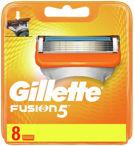 Gillette Сменные кассеты для бритья Fusion, 8 шт