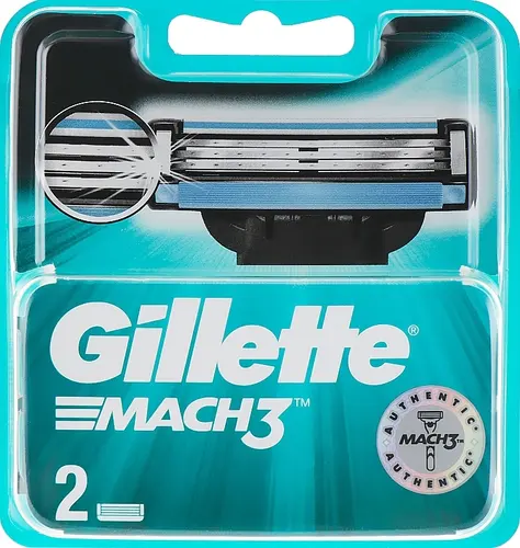 Gillette Сменные кассеты для бритья Mach 3, 2 шт