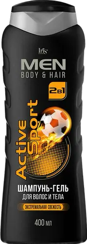 Iris men Шампунь-гель для волос и тела Active Sport 400мл