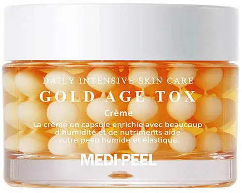 Medi-Peel Gold Age Tox Cream Антивозрастной капсульный крем с экстрактом золотого шелкопряда, 50мл