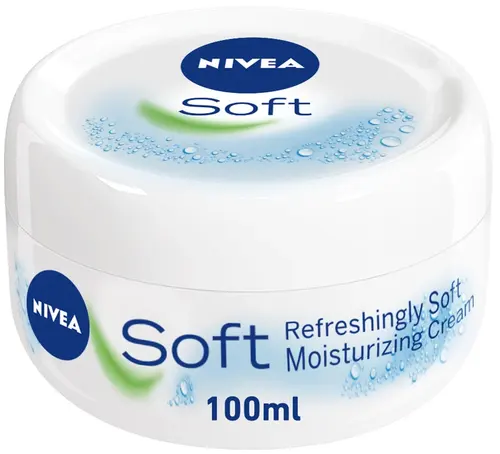 Nivea Soft Интенсивный увлажняющий крем, для лица, рук и тела, с маслом жожоба и витамином Е, 100 мл (Дубай)