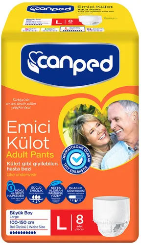 Canped Подгузники-трусики для взрослых L, 8 шт
