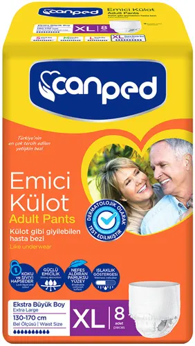 Canped Подгузники-трусики для взрослых XL, 8 шт