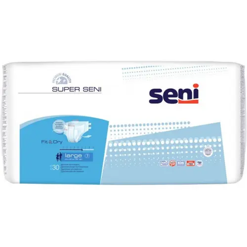 Seni подгузники для взрослых Large 3, 100-150см, 6 капель, 30шт