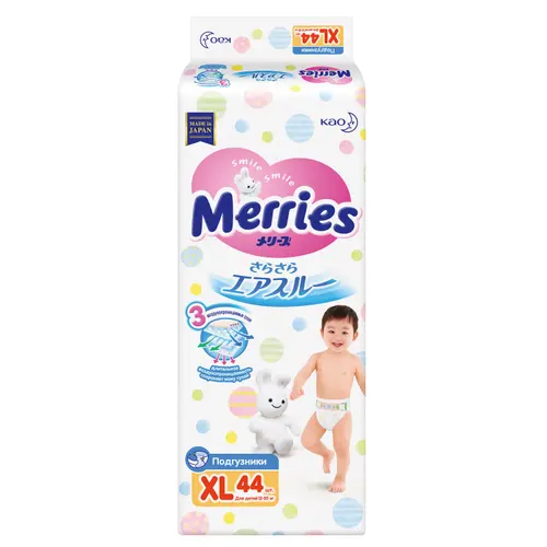 Merries Подгузники XL (12-20 кг) 42 шт