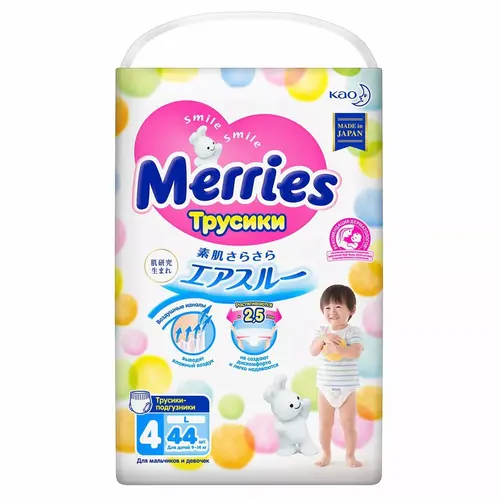 Merries Трусики L (9 - 14 кг) 44 шт