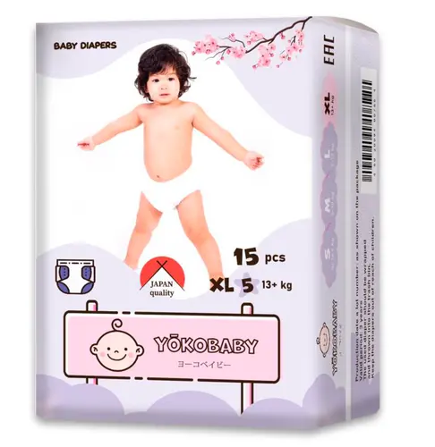 Yokobaby подгузники XL 15 шт