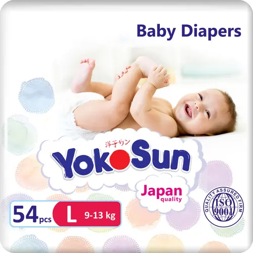 Yokosun Подгузники L (9-13 кг) 54 шт