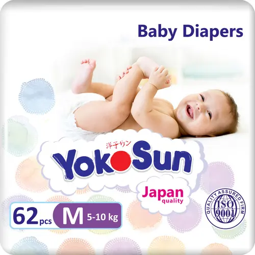 Yokosun Подгузники M (5-10 кг) 62 шт