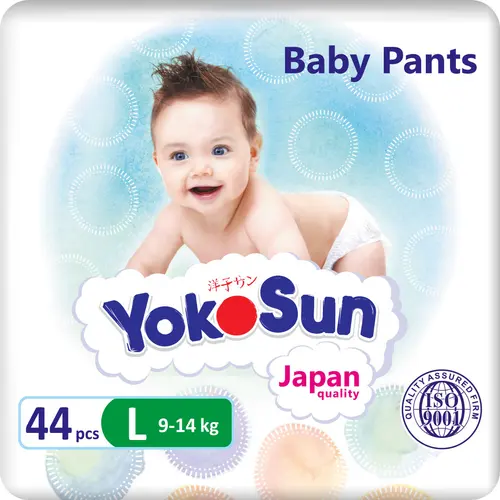 Yokosun Подгузники-Трусики L (9-14 кг) 44 шт