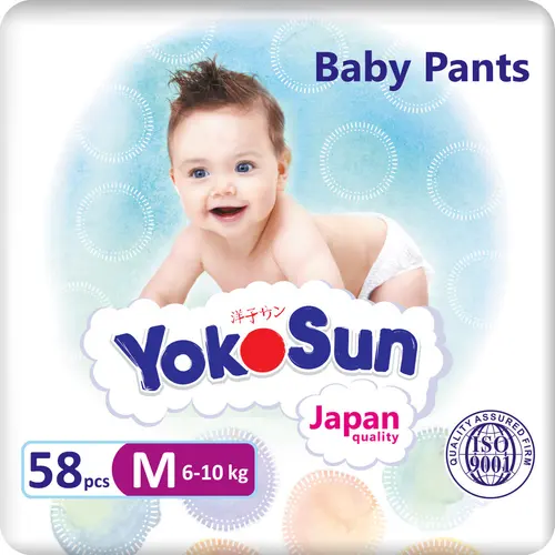 Yokosun Подгузники-Трусики M (6-10 кг) 58 шт