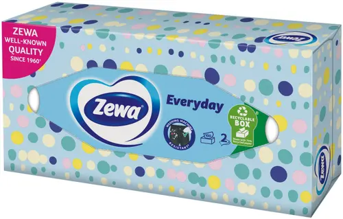 Zewa Everyday косметические салфетки 100шт, 2-х слойные