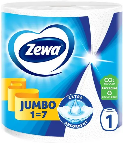 Zewa Бумажные полотенца Jumbo 1=7, 1 рулон