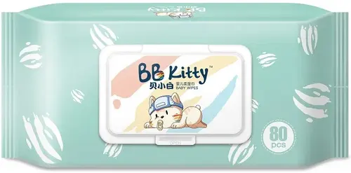 BB Kitty Влажные салфетки с крышкой, 80шт