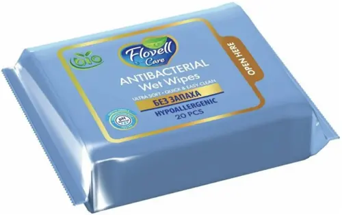 Flovell Влажные салфетки Без Запаха 20 шт