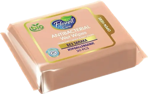 Flovell карманные влажные салфетки 20 шт