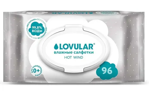 Lovular Влажные салфетки Hot Wind, 96 шт