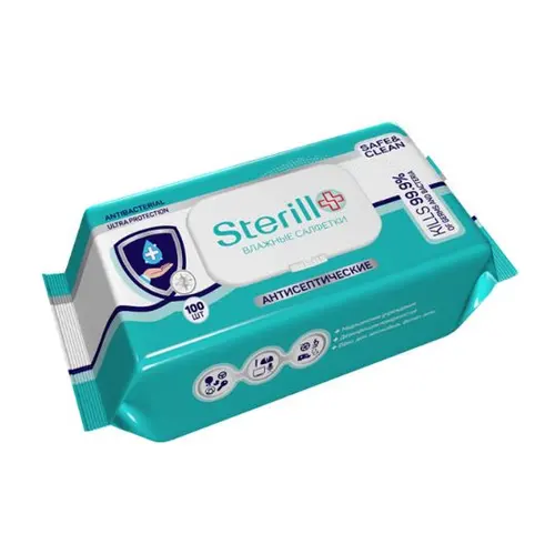 Sterill влажные салфетки антисептические, 100 шт