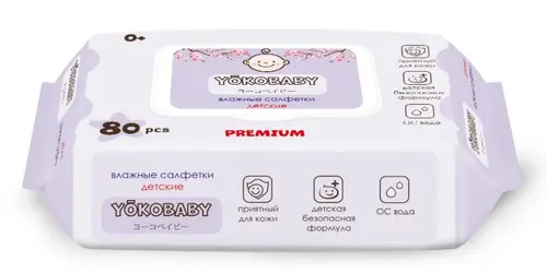 YokoBaby Влажные салфетки , 80 шт