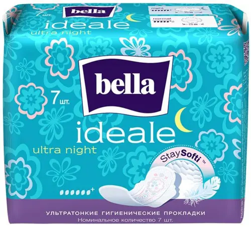 Bella Ideale Прокладки Ультра ночь 6+ капель 7 шт