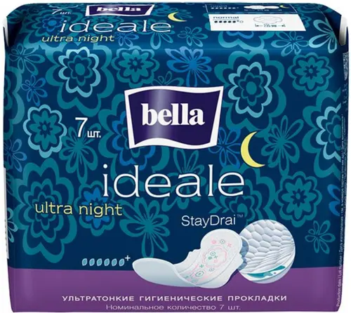 Bella Ideale Прокладки Ультра ночь 6+ капель 7 шт