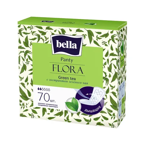 Bella panty flora ежедневки с экстрактом зеленого чая , 70 шт