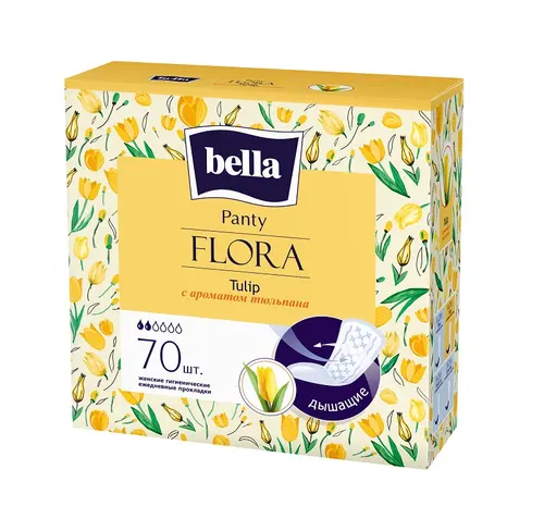 Bella panty flora ежедневки с экстрактом тюльпана, 70 шт