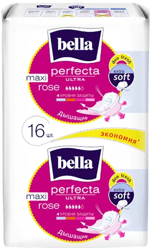 Bella Perfecta ultra Maxi Rose 5 капель , 16 шт, хлопок