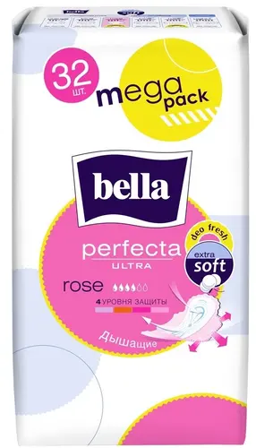 Bella Perfecta ultra Rose 4 капли , 32 шт, хлопок