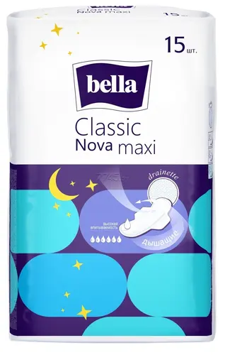 BELLA ПРОКЛАДКИ CLASSIC NOVA MAXI 10+5ШТ