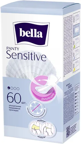 Bella Прокладки ежедневные Panty sensitive, 60 шт