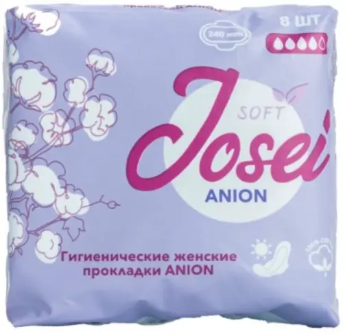 Josei Anion Дневные прокладки 4 капли 8 шт
