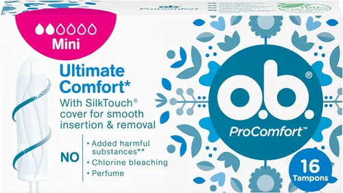 O.B. Тампоны женские гигиенические ProComfort Mini, 16 шт
