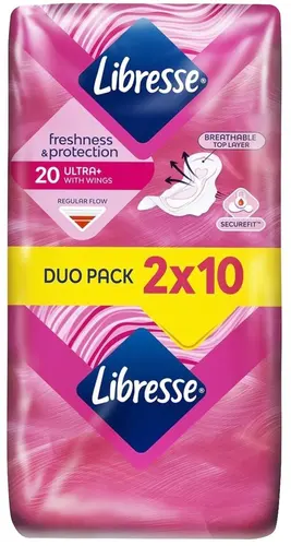 Прокладки впитывающие Libresse Ultra 2 капли 20 штук