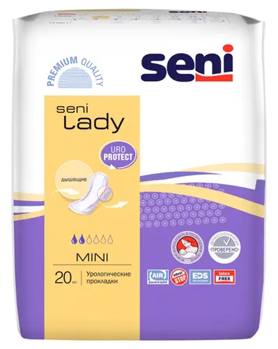 УРОЛОГИЧЕСКИЕ ПРОКЛАДКИ SENI LADY MINI 20ШТ