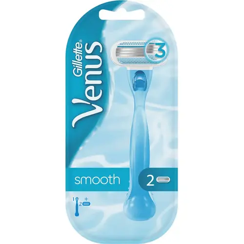 Gillette Venus Smooth 1 станок + 2 кассеты (ОАЭ)