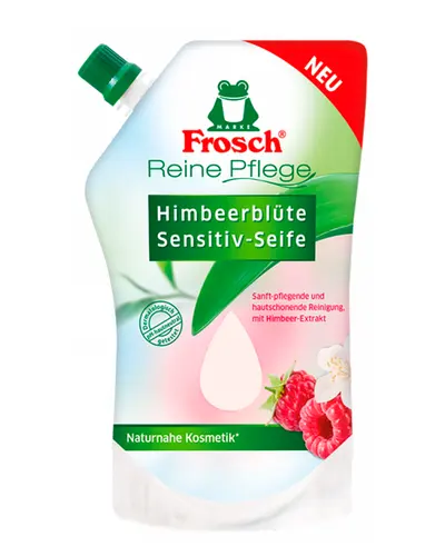 Frosch Жидкое мыло для рук Малина (запаска), 500 мл