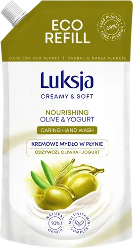 Luksja Жидкое мыло Оливки и Йогурт  400мл (запаска)